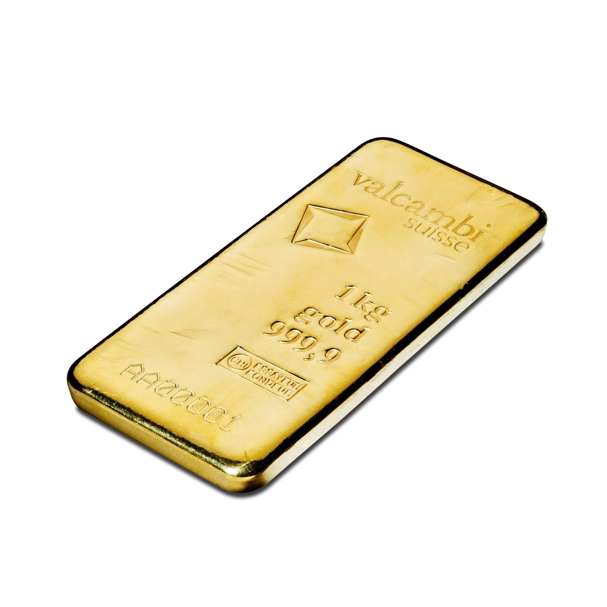 Valcambi cast gold bar